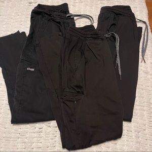 3 pairs of Greys Anatomy Active Scrub Bottoms